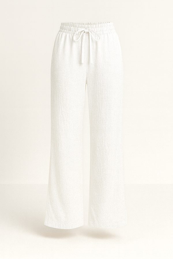 Calissea High-Waist Linen Palazzo Trousers
